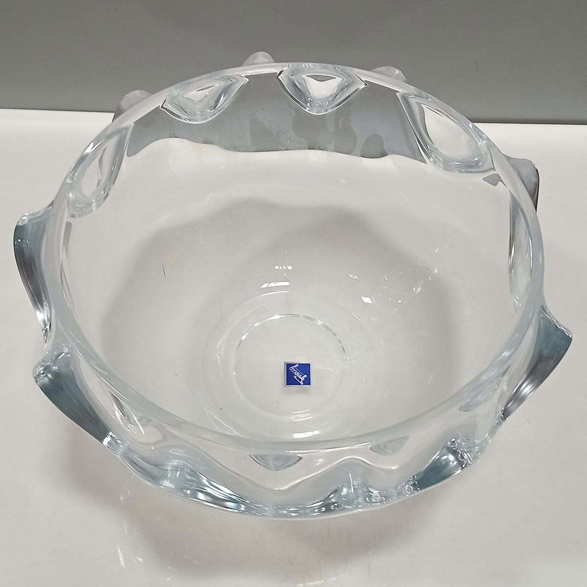 Centro de Mesa em Vidro Cancan 13x24cm Transparente Decorativo