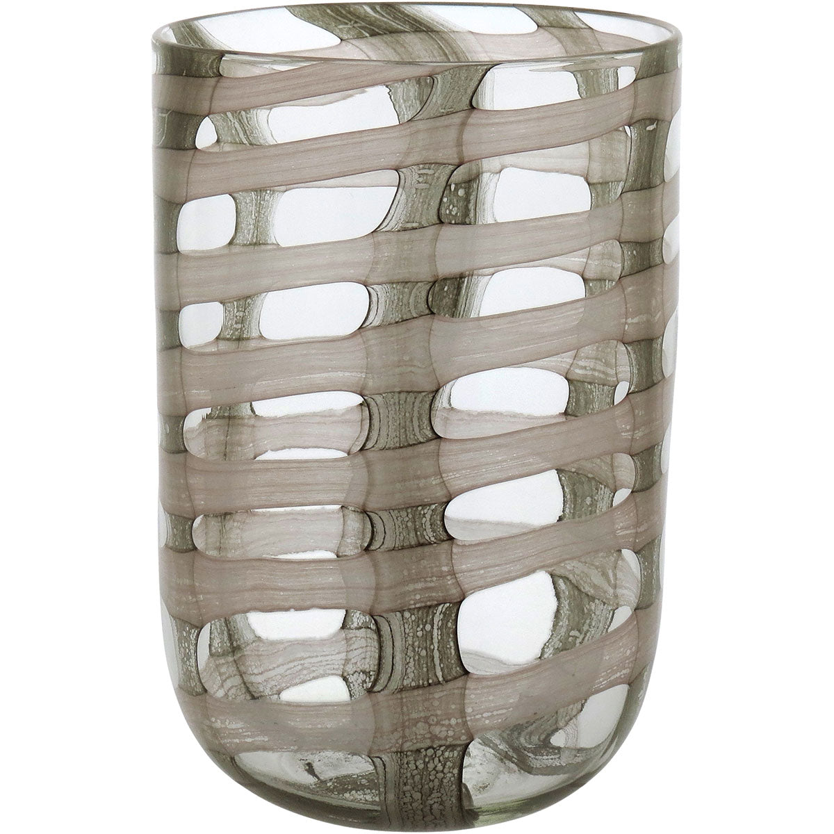 Vaso Vidro 30x20x20cm Verde