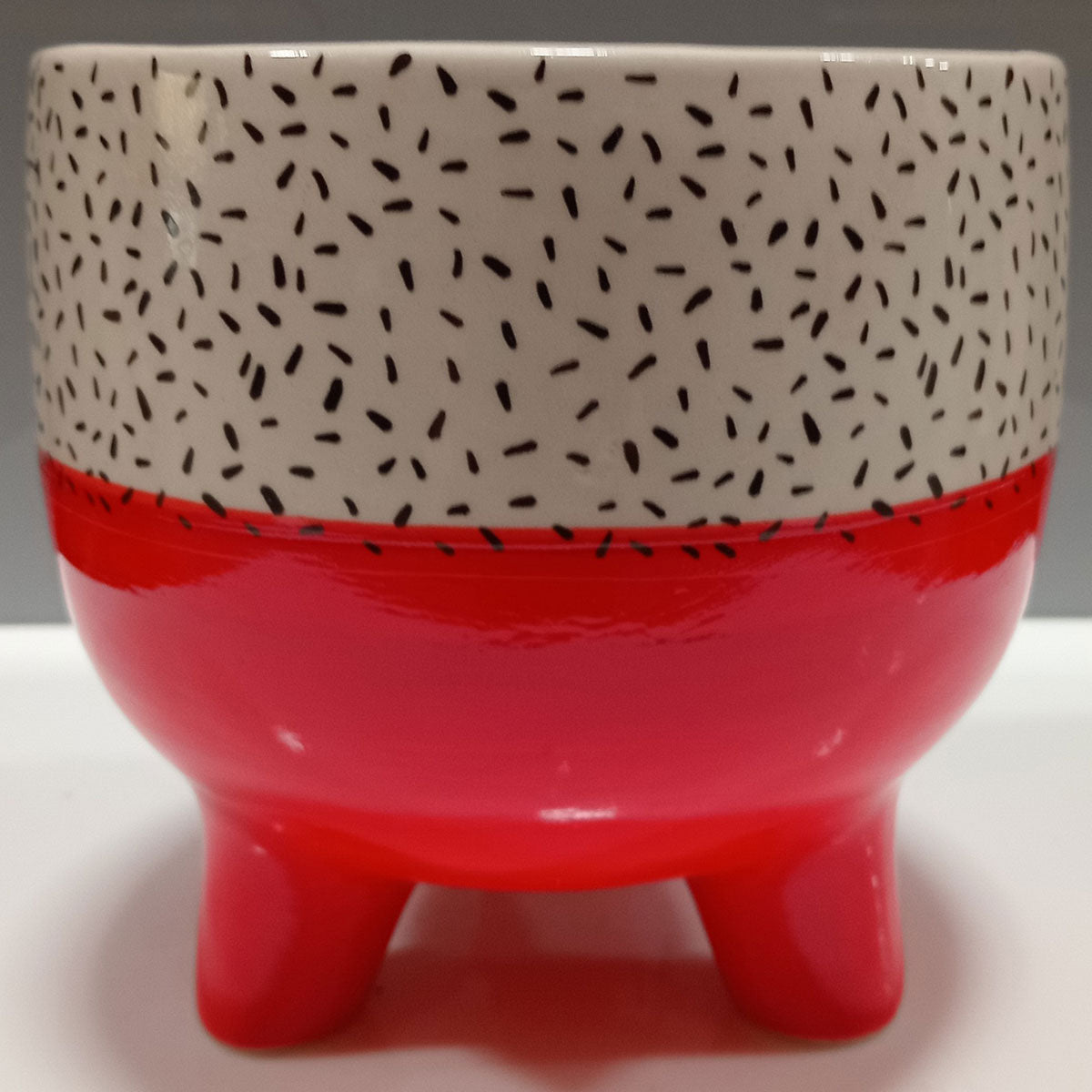 Cachepô Cerâmica Vermelho 15x15,5cm para Plantas - Decoração Elegante