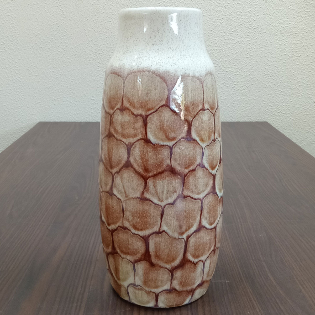 Vaso de Cerâmica Marrom 35x16x16cm para Flores e Decoração Elegante