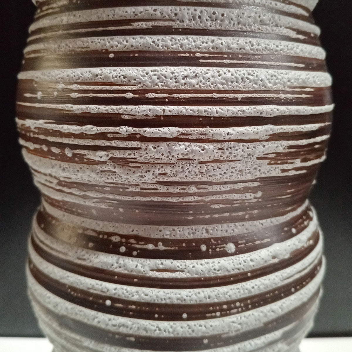 Vaso de Cerâmica Bege 43cm para Decoração de Ambientes