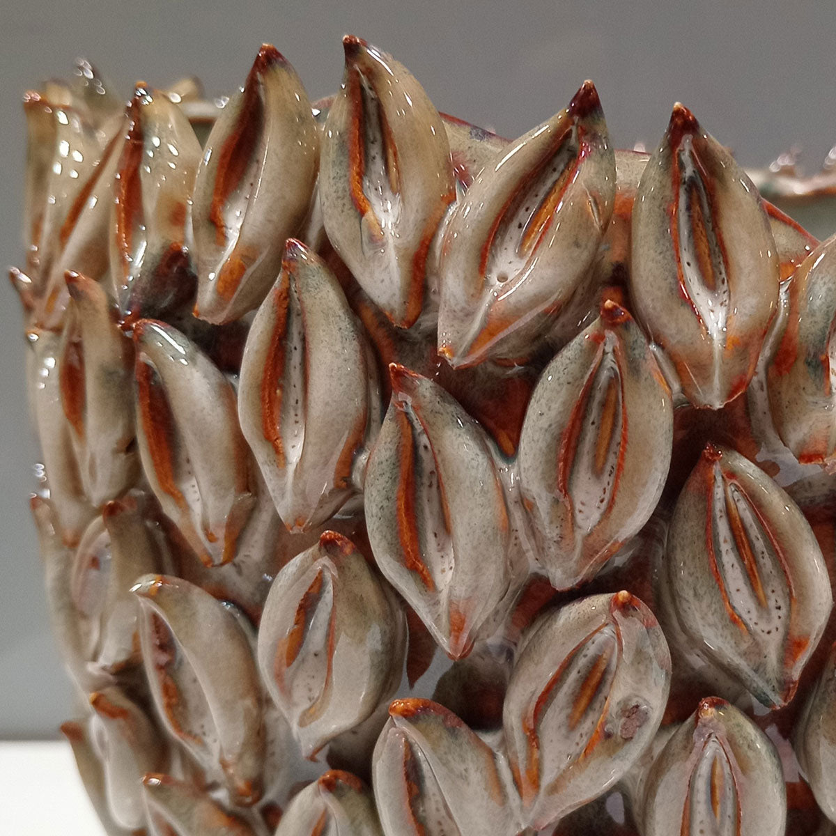 Vaso de Cerâmica Bege 17cm - Decoração Elegante para Ambientes