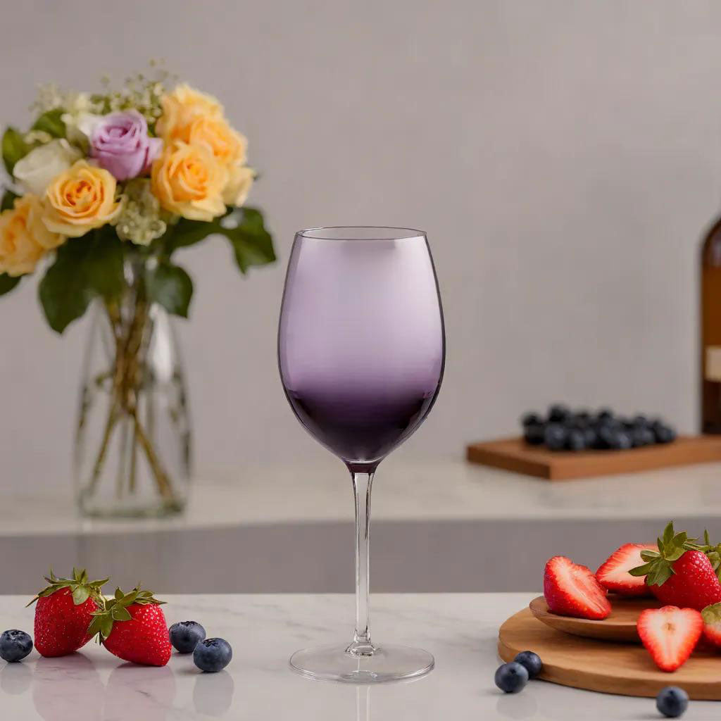 Conjunto de Taças de Água Home&Co Opus Vidro Violeta 590ml 23cm