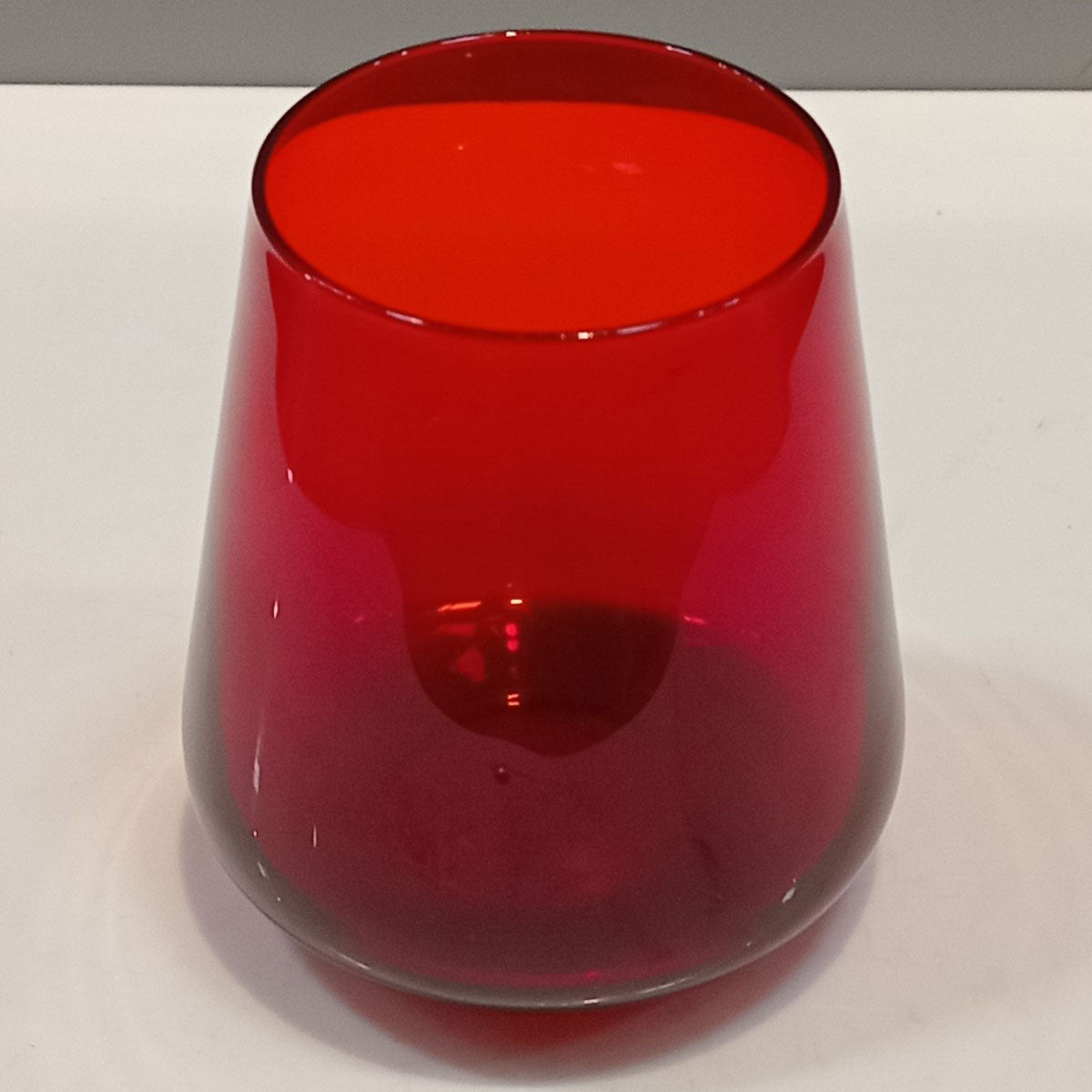 Copo Home&Co Comodoro Vidro Vermelho 400ml 10x9x9cm