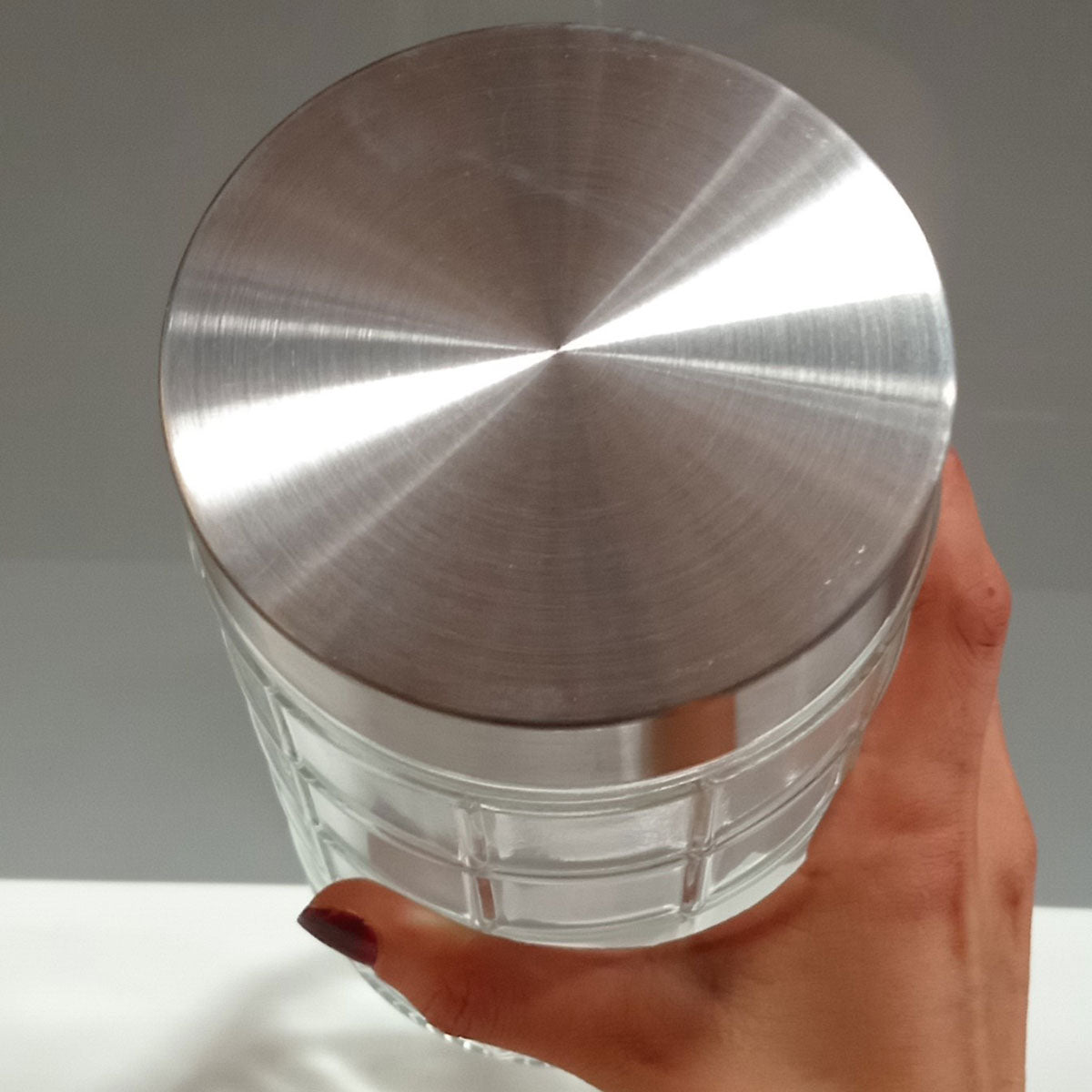 Pote de Vidro 1,5L Home&Co Transparente com Tampa Rosca 22x11x11cm