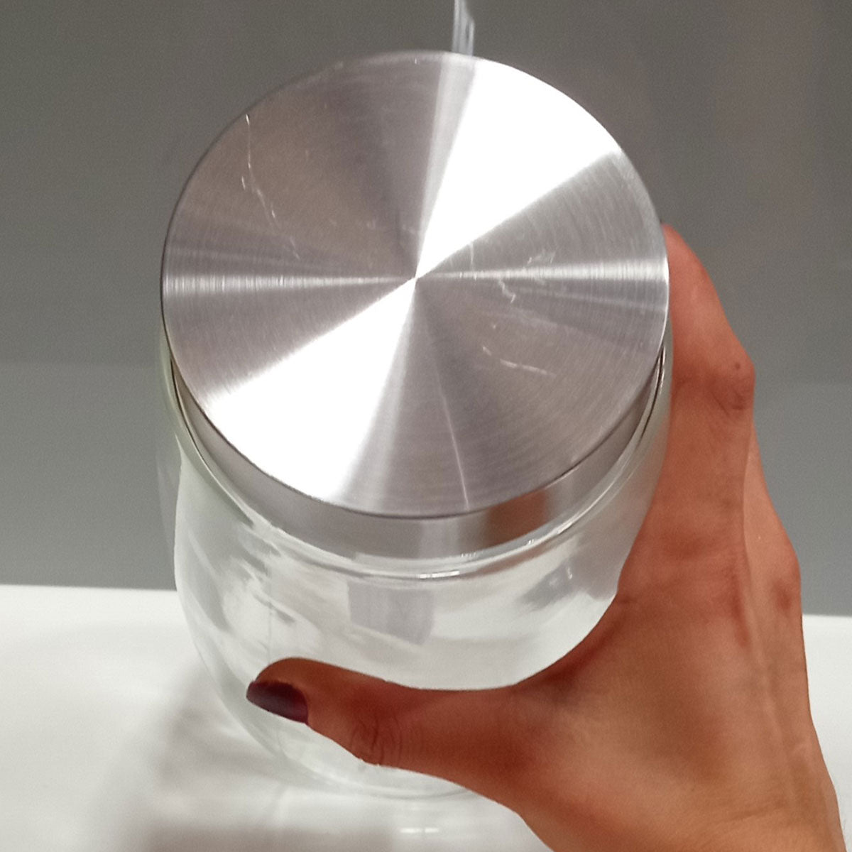 Pote de Vidro Transparente Home&Co 1,6L 20x12cm para Alimentos