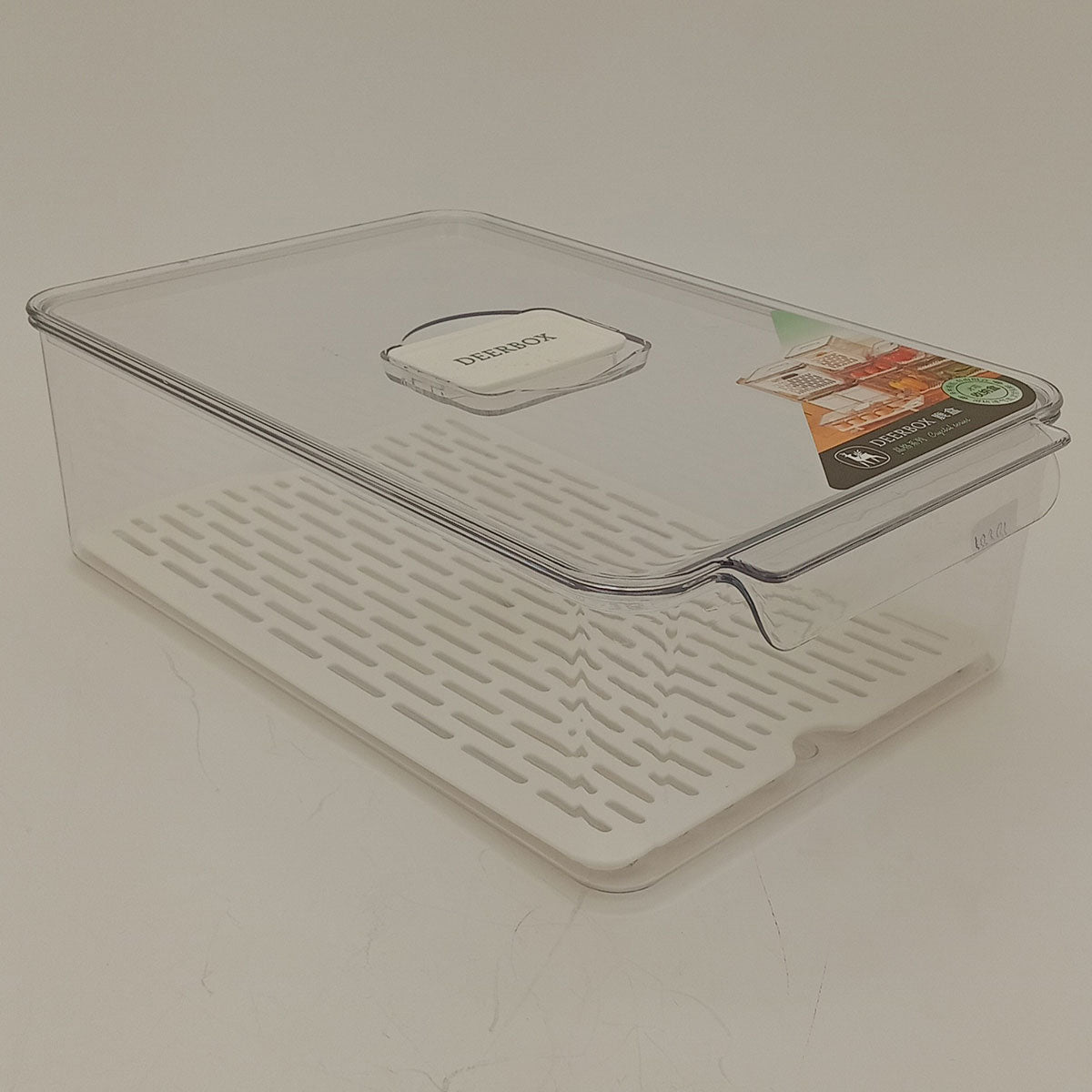 Caixa Organizadora para Geladeira Acrílico Transparente 10x21x32cm