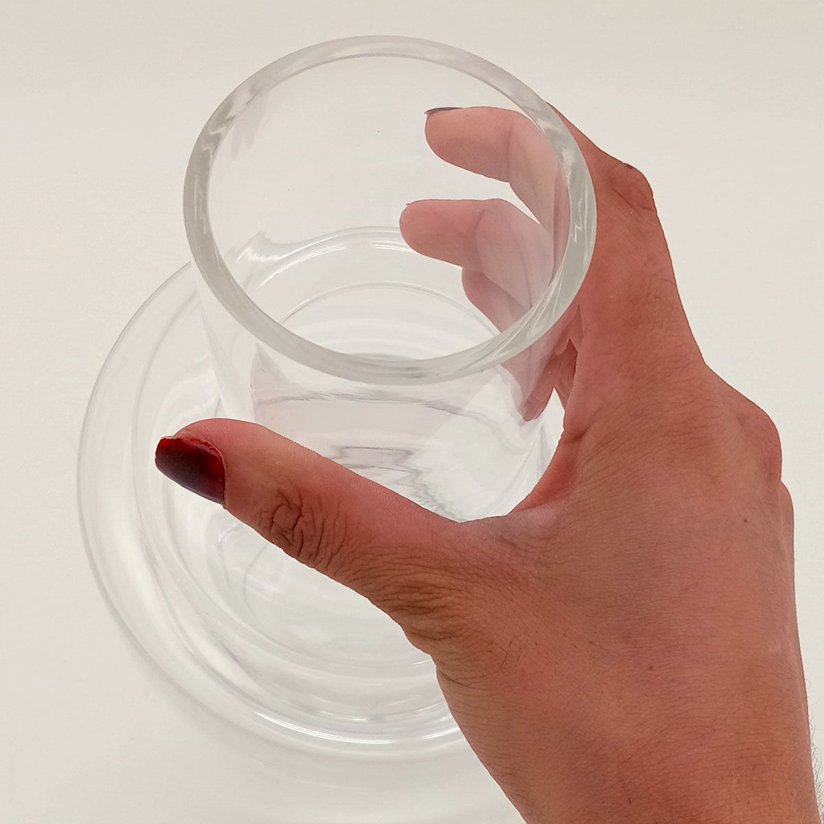 Vaso Vidro 35x20x20cm Transparente