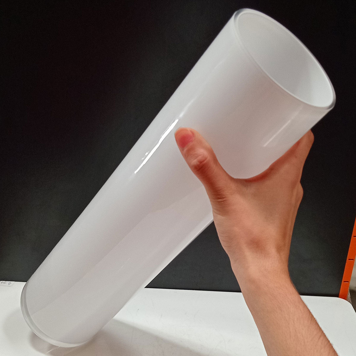 Vaso Vidro 40x10x10cm Branco