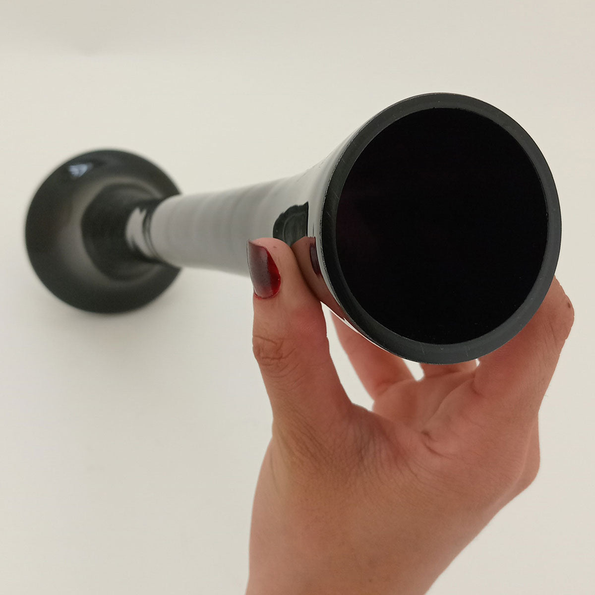 Vaso Vidro 50x12x12cm Preto