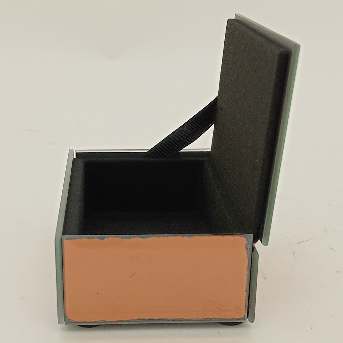 Porta Joias Espelhado MDF Bronze 3x6x10cm com Compartimentos
