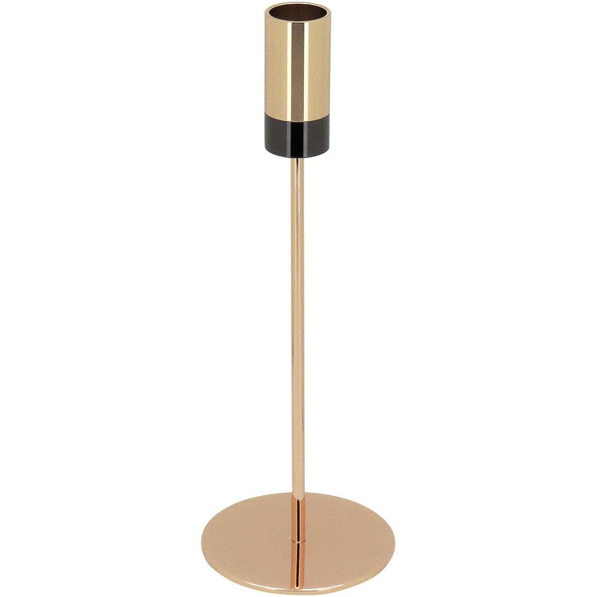 Conjunto de Castiçais Metálicos Dourados - 3 Peças para Decoração