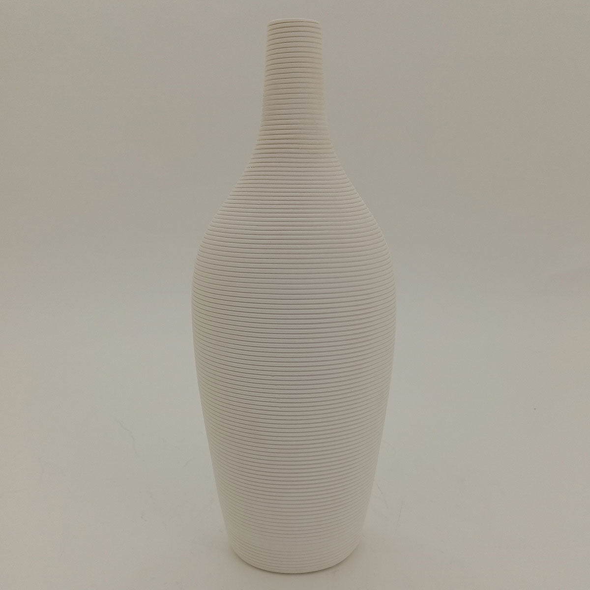 Vaso de Cerâmica Branco 27cm para Decoração Floral Elegante