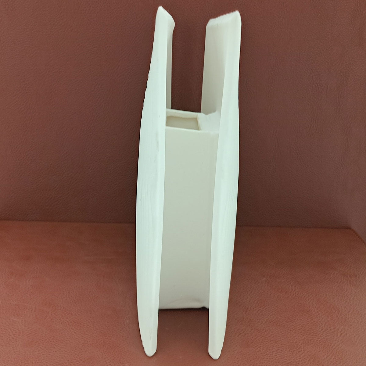 Vaso Decorativo de Cerâmica Branco 20x19 cm para Flores