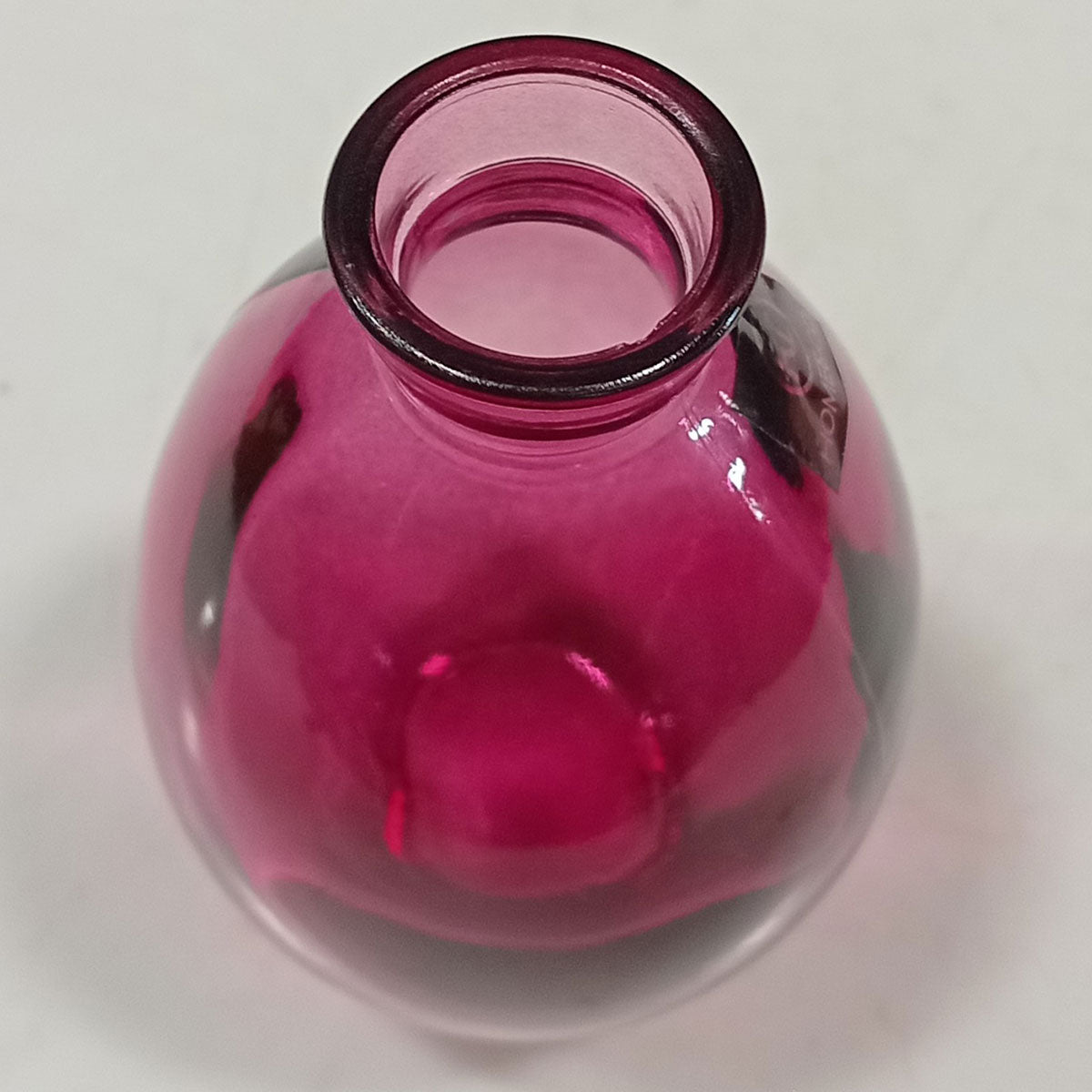 Vaso Garrafa Decorativo Home&Co Vidro Roxo 12x7cm