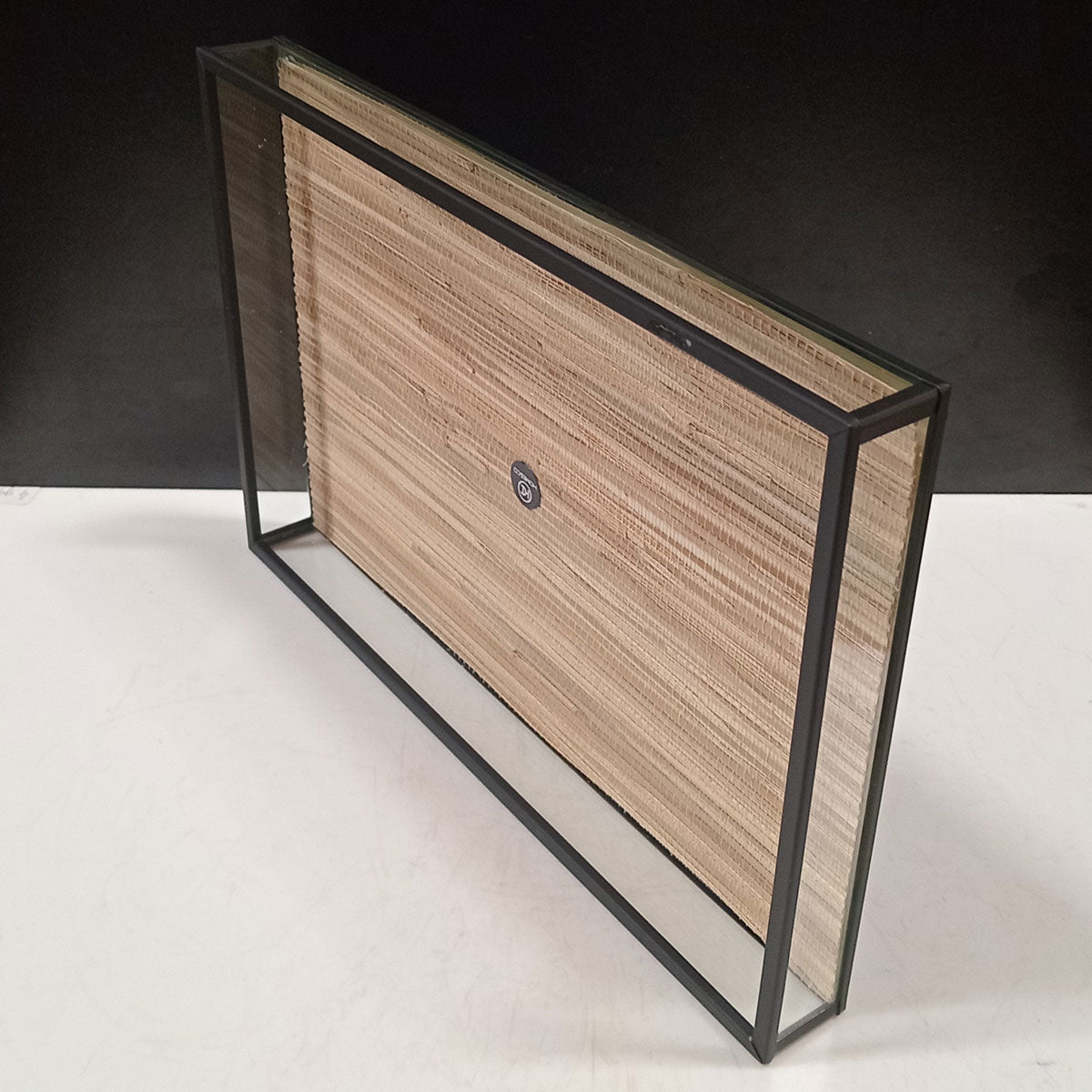 Bandeja Decorativa Home&Co Vidro Bege 30x20cm para Servir Bebidas