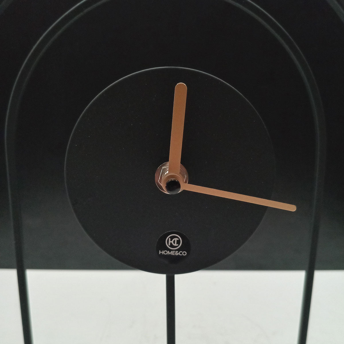 Relógio de Mesa Metal Preto Home&Co 20x16x6cm Decorativo