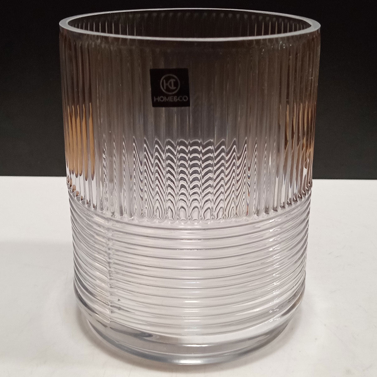 Vaso Decorativo Home&Co Vidro Transparente 15x12cm para Flores