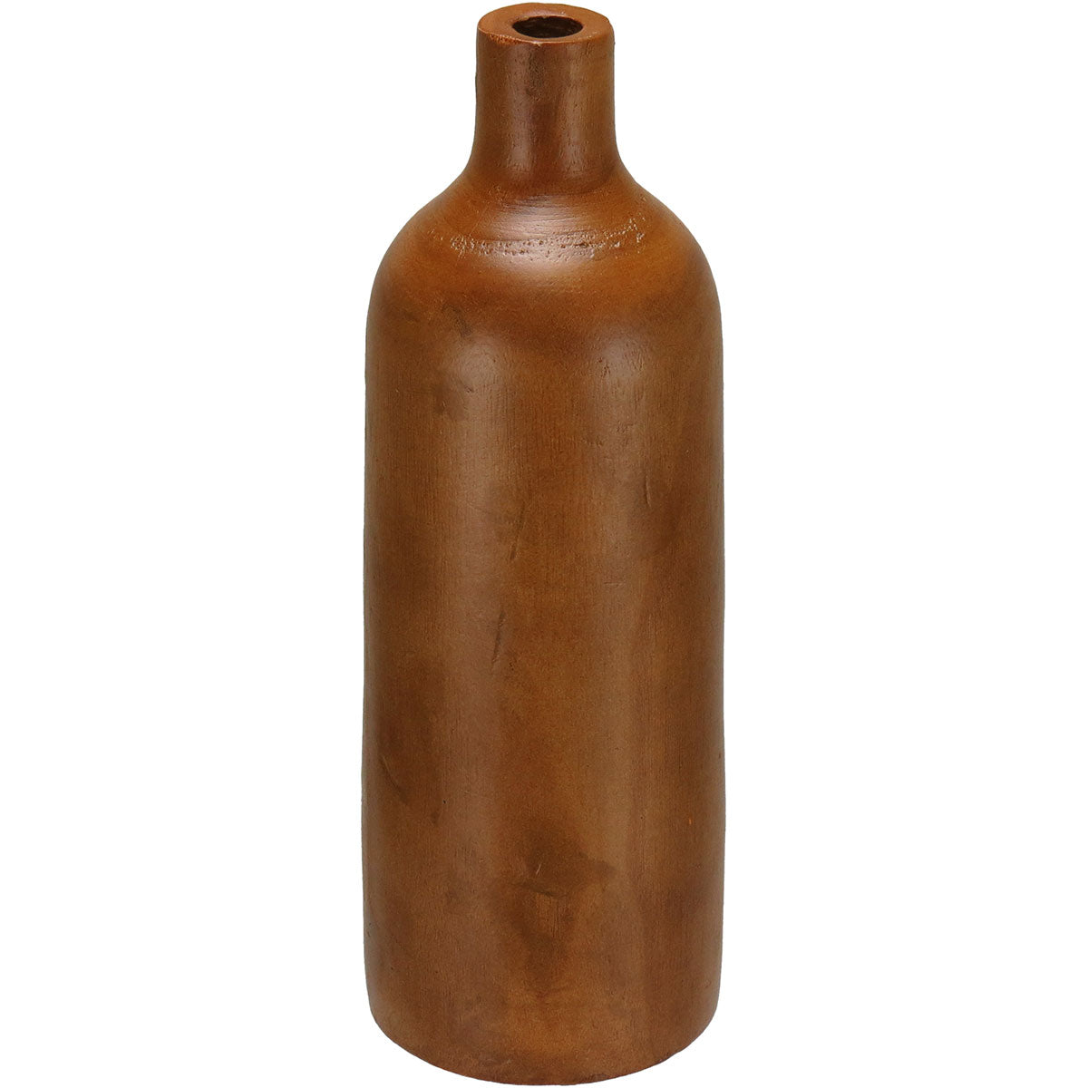 Vaso Decorativo em Madeira Natural Home&Co 36x13cm para Arranjos Florais