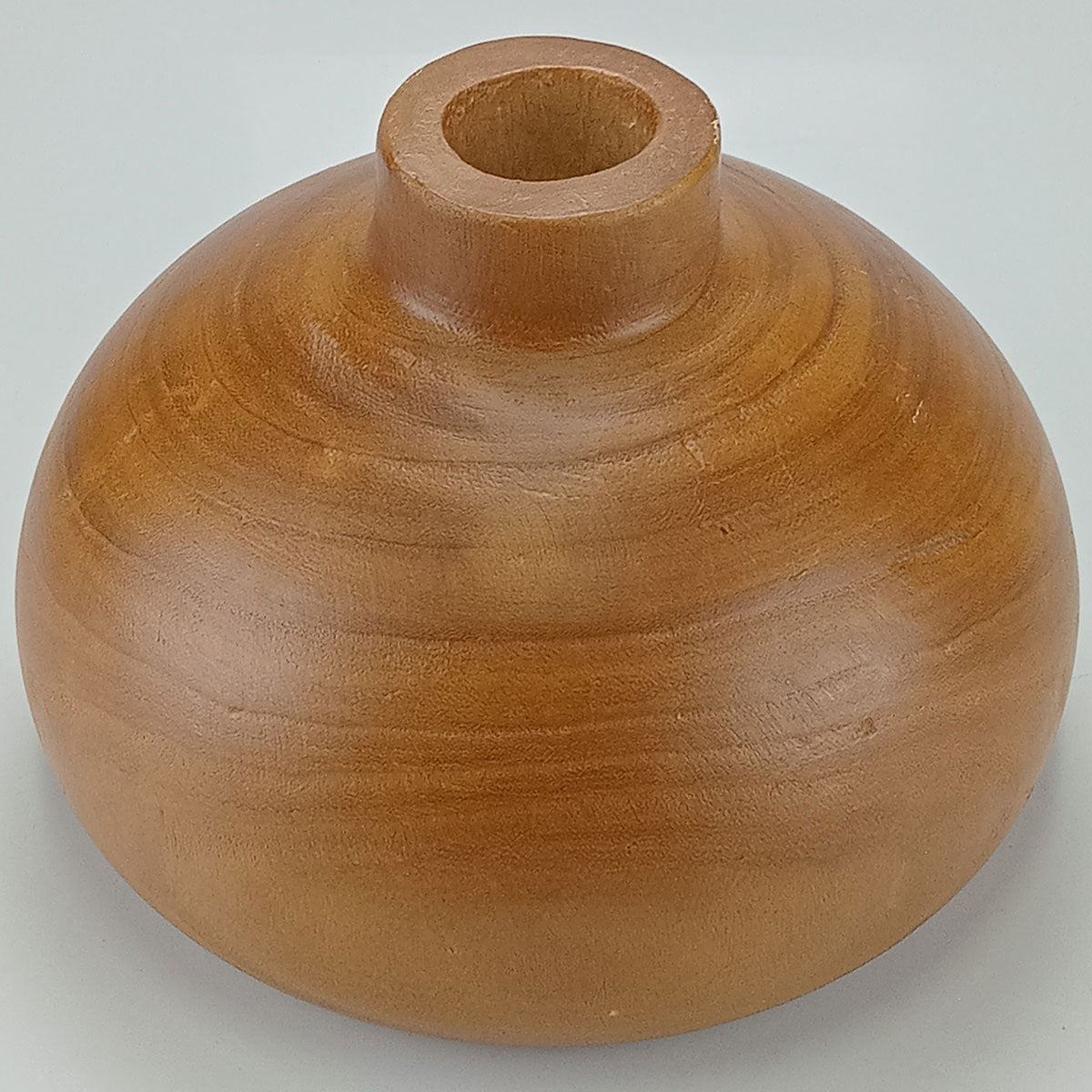 Vaso Decorativo em Madeira Natural Home&Co 17x18cm para Flores