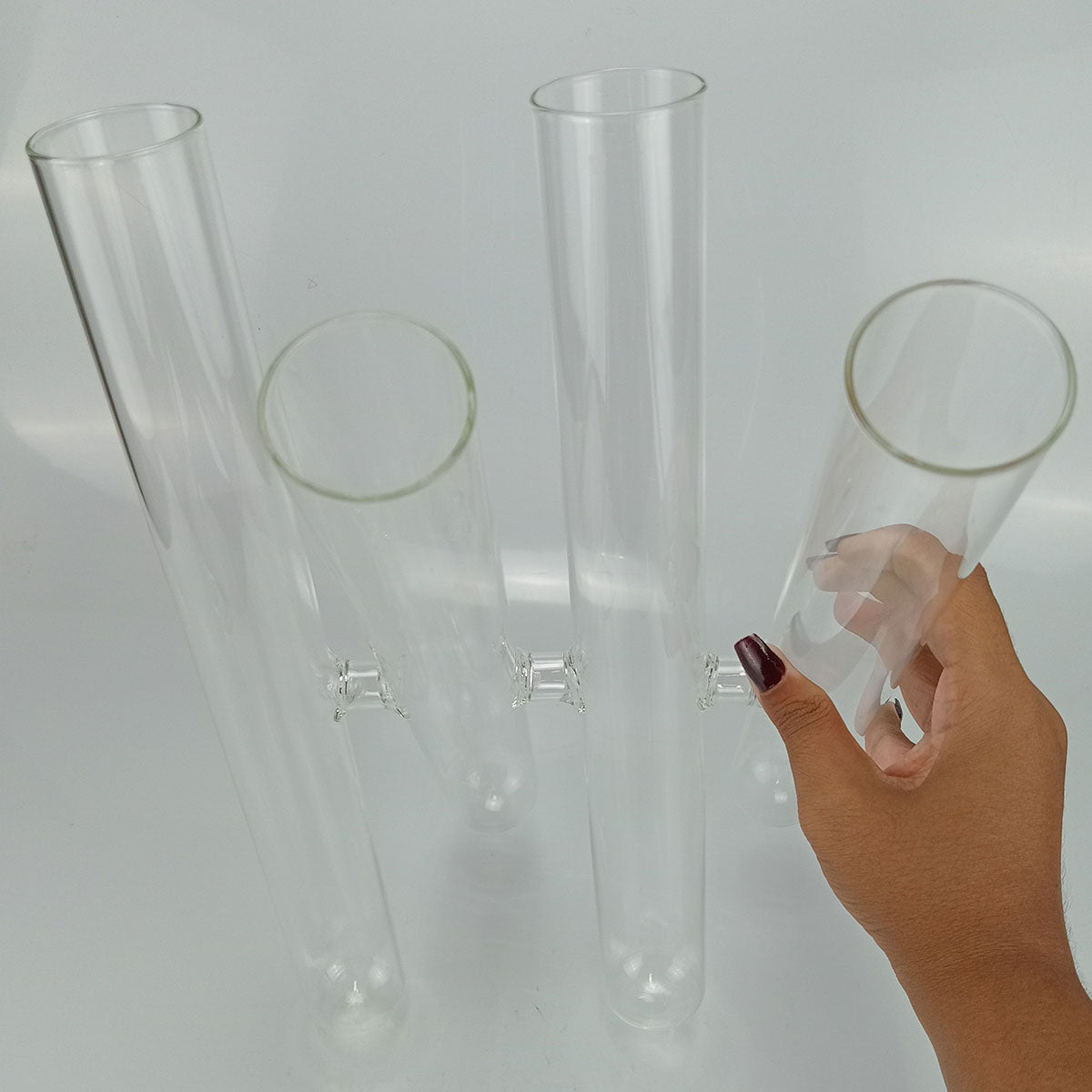 Vaso Tubos Home&co Borossilicato 38x24x5cm Transparente