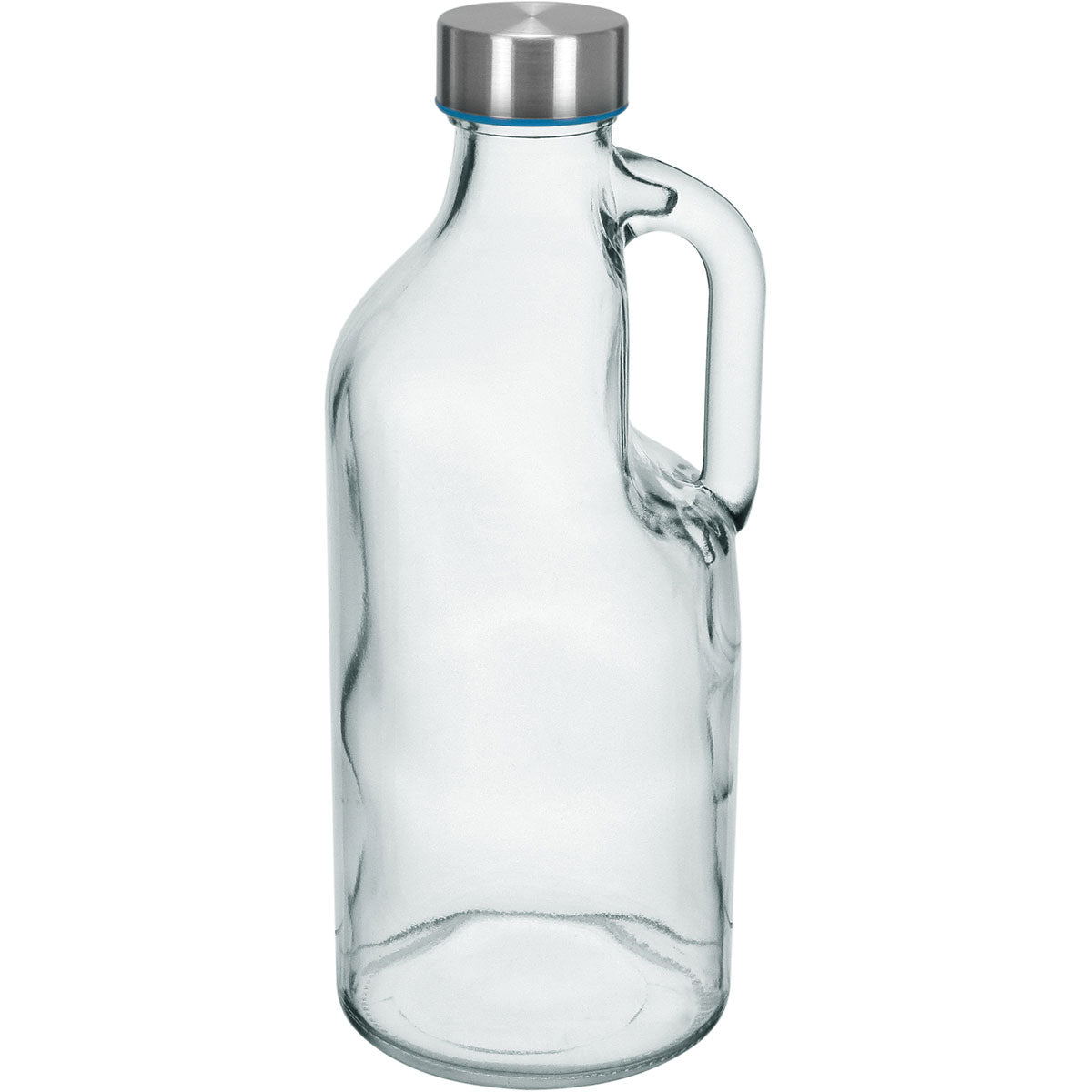 Garrafa de Vidro com Alça Home&Co 1L Transparente Tampa Inox