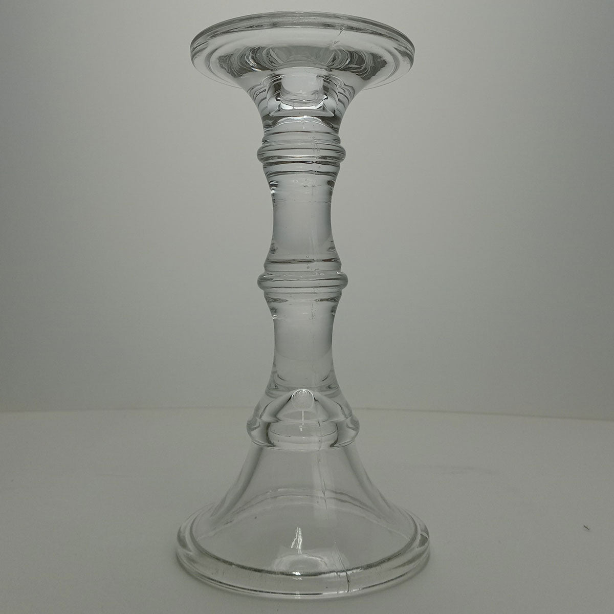 Castiçal de Vidro Transparente Home&Co Eco Crystal 23x10x10cm