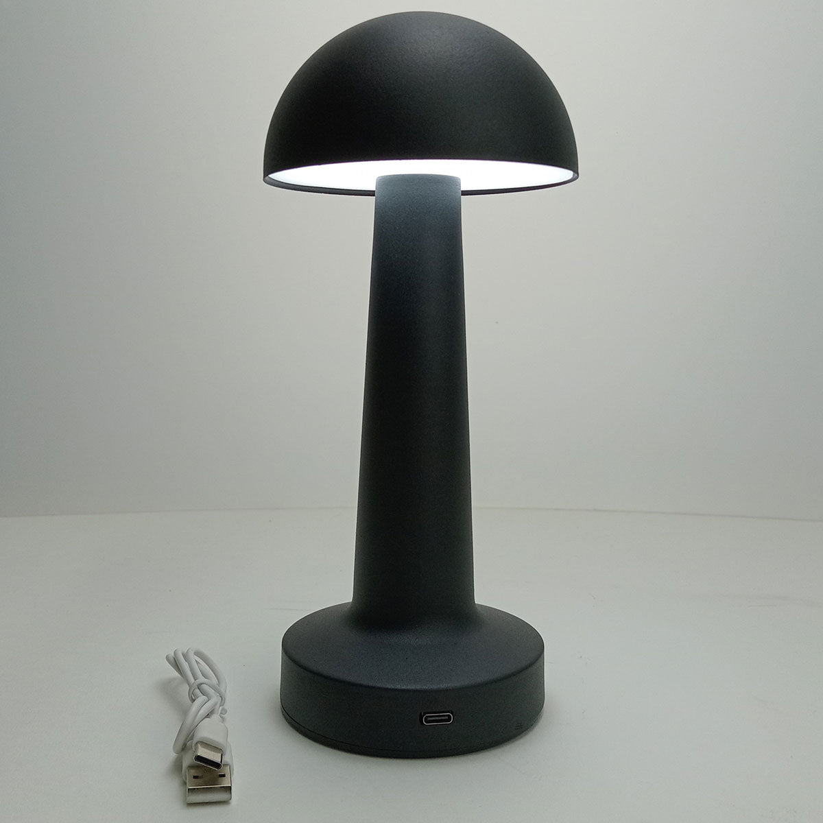 Luminária de Mesa LED USB Home&Co Metal Preta 22x9x9cm Ajustável