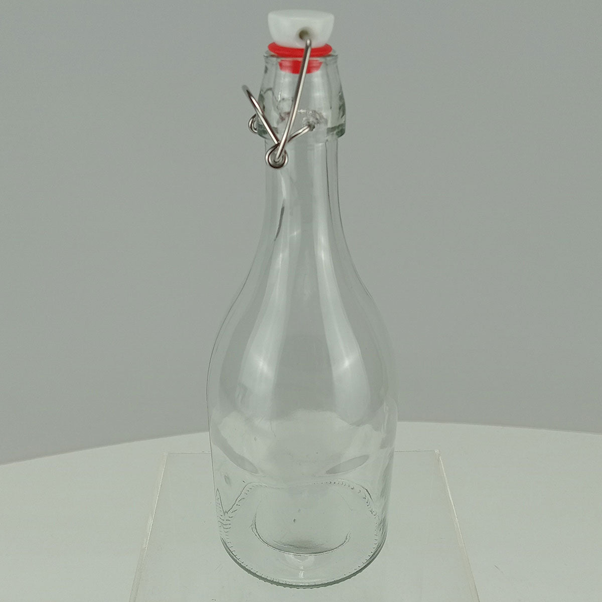 Garrafa de Vidro 500ml Home&Co Transparente com Trava na Tampa