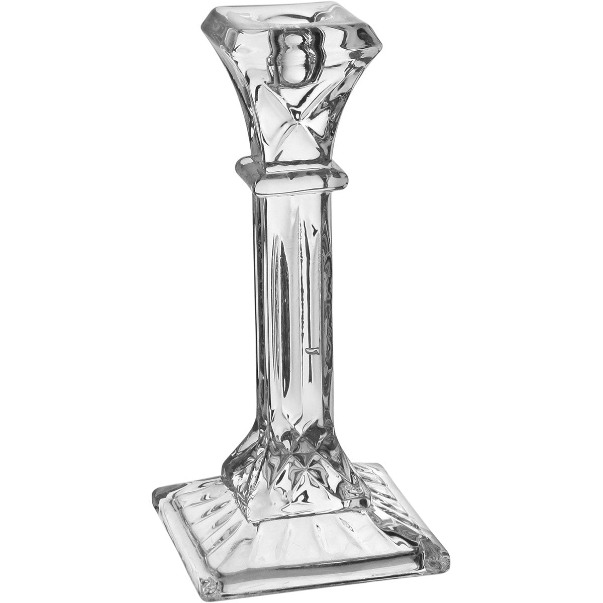 Castiçal Transparente de Vidro Home&Co Eco Crystal 20,5x9,3cm