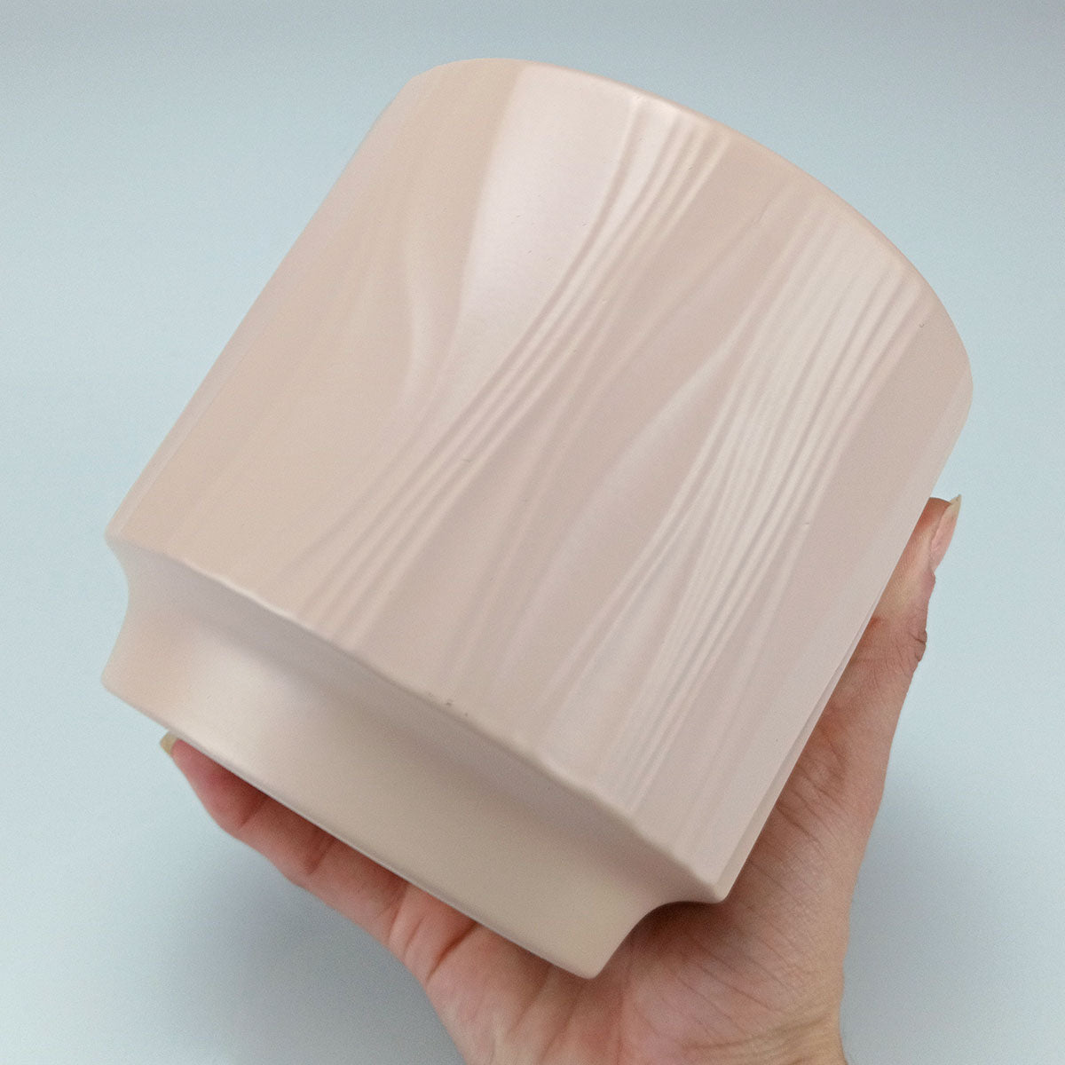 Cachepô Cerâmico Bege Home&Co 12x13cm para Decoração de Plantas