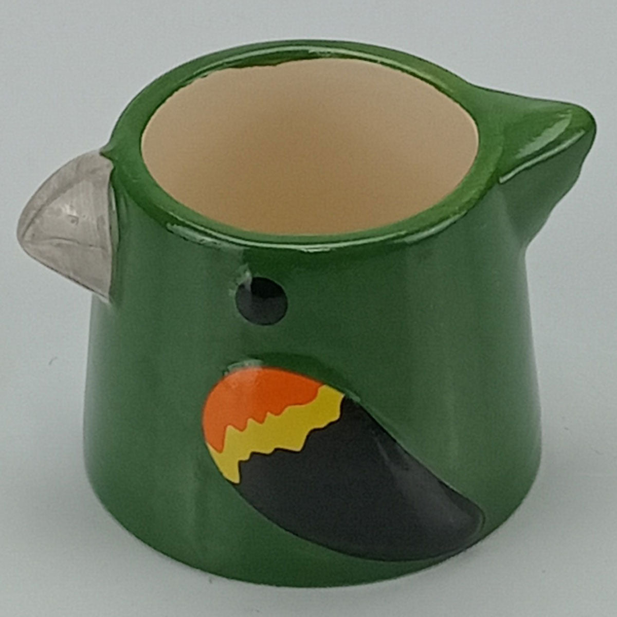 Cachepô Cerâmica Verde Home&Co 7x9x10cm para Decoração de Plantas