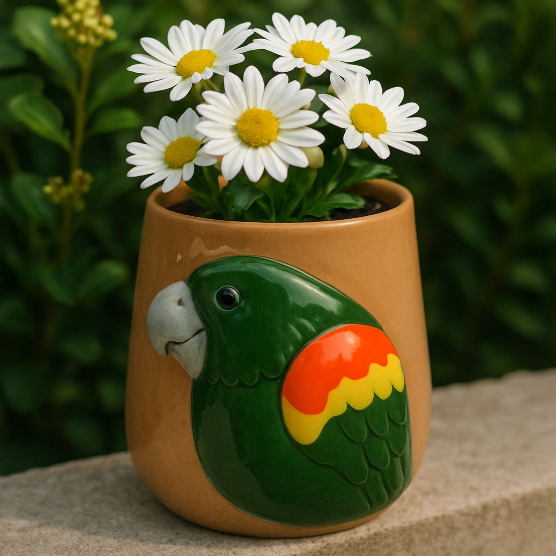 Cachepô Cerâmica Verde 12x12cm Home&Co para Plantas Decorativas