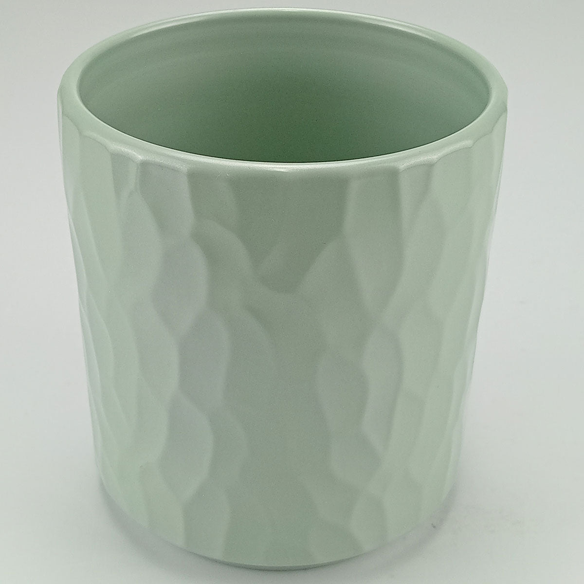 Cachepô Cerâmico Verde Home&Co 13x11cm para Plantas Decorativas