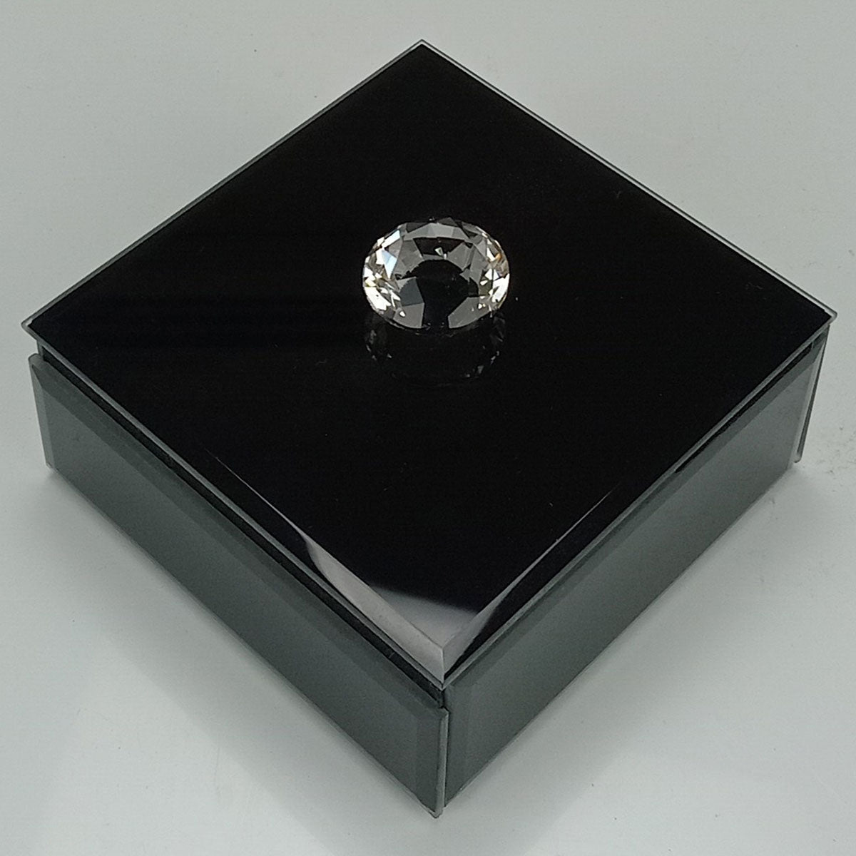 Porta Joias Espelhado Home&Co MDF Preto 10x10x6cm Organizador