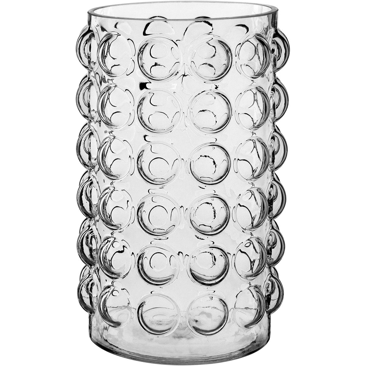 Vaso Redondo Home&co Vidro 25x14x14cm Transparente