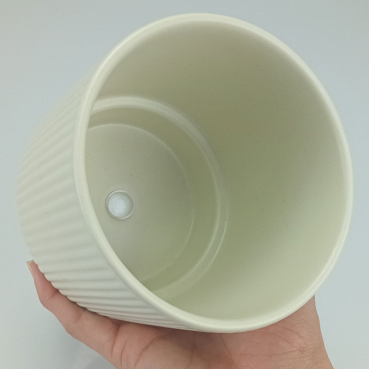 Cachepô Cerâmica Verde 12x12cm Home&Co para Plantas Decorativas