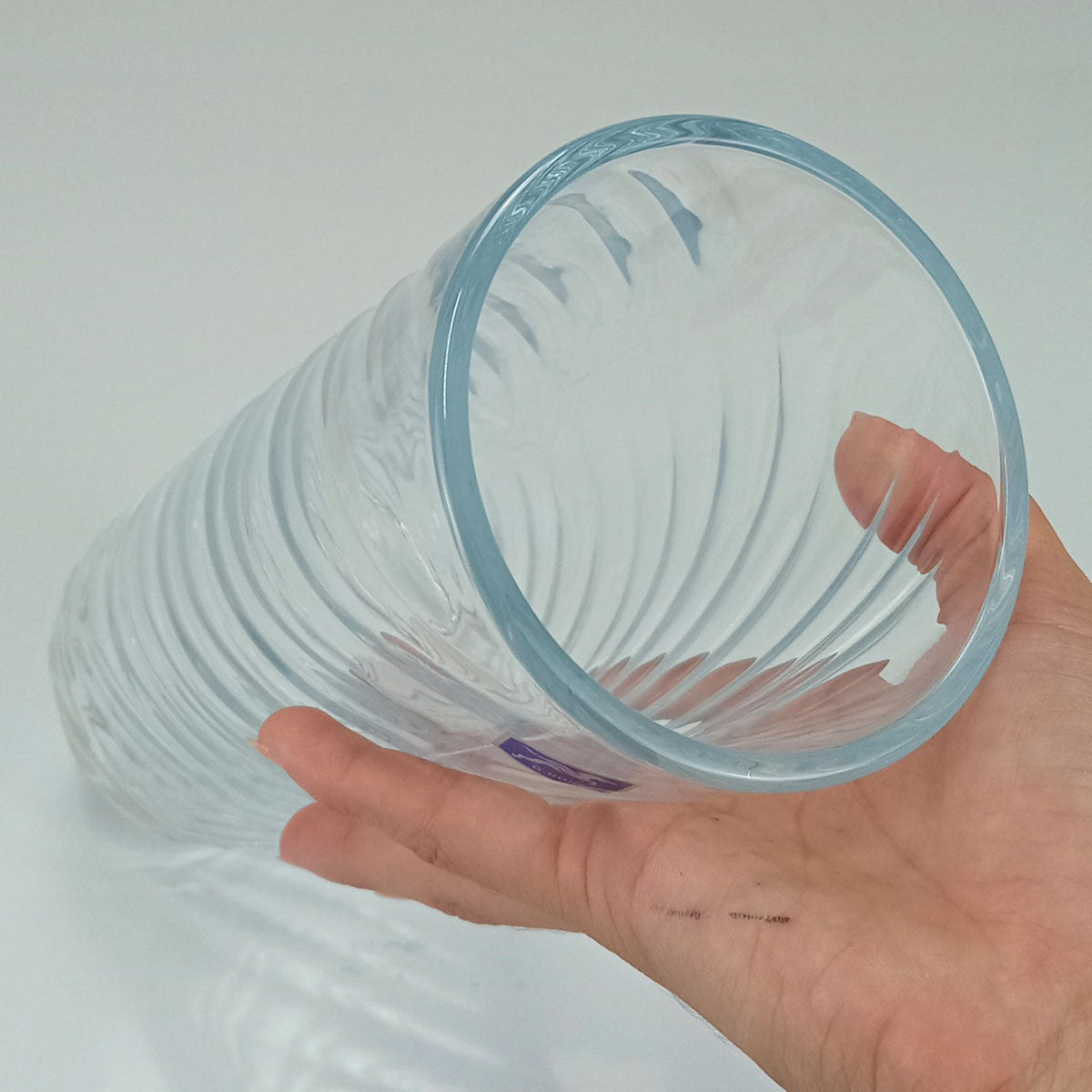 Vaso Redondo Home&co Vidro 24x10x10cm Transparente