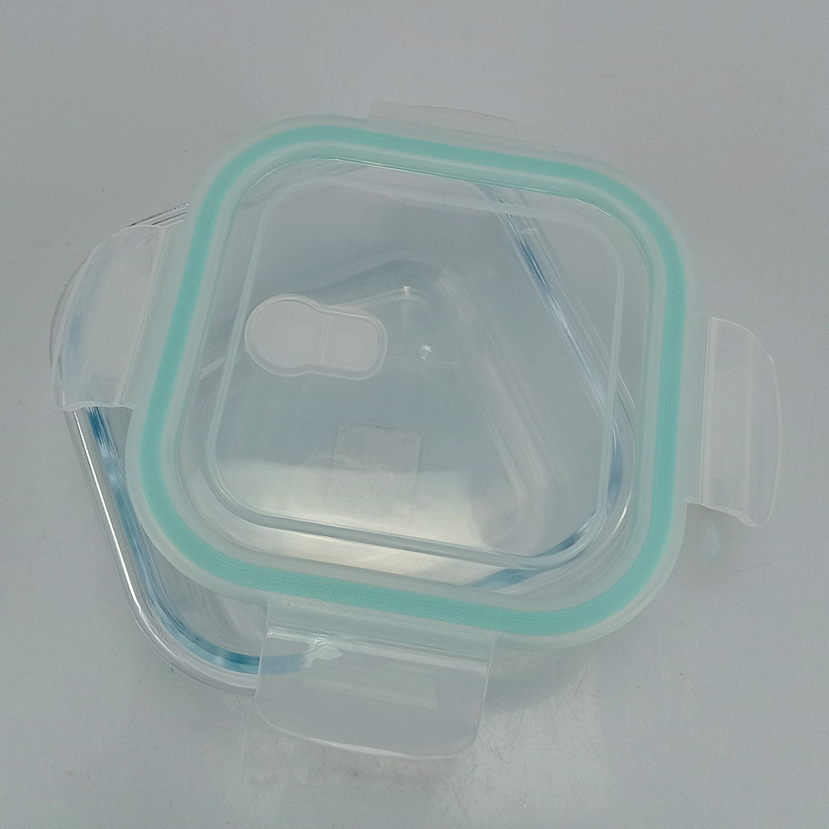 Pote Hermético Vidro Temperado 650ml Home&Co Transparente com Tampa Rosca