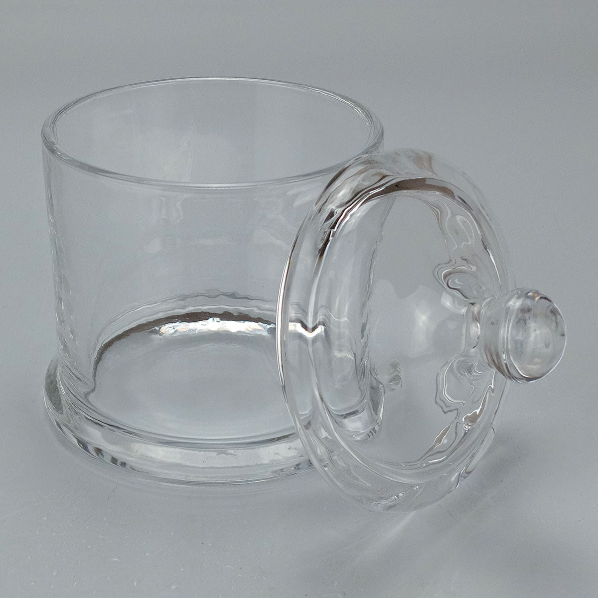 Potiche Redondo Transparente Home&Co com Tampa de Vidro 14x11cm