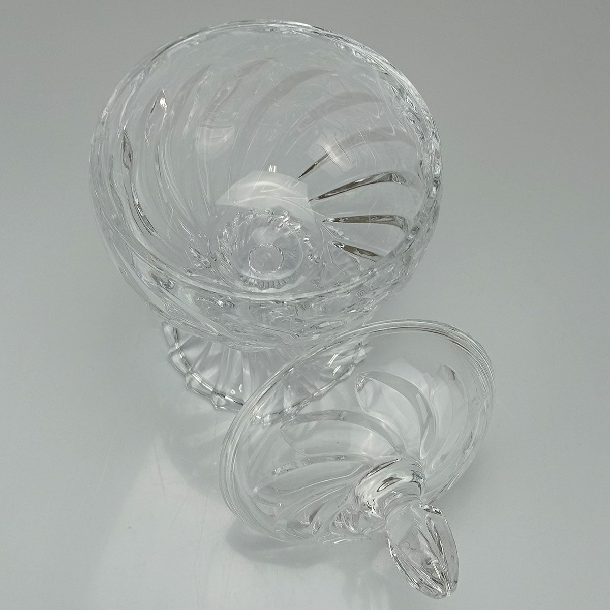 Potiche Redondo Transparente 27cm Home&Co com Tampa de Vidro Eco Crystal