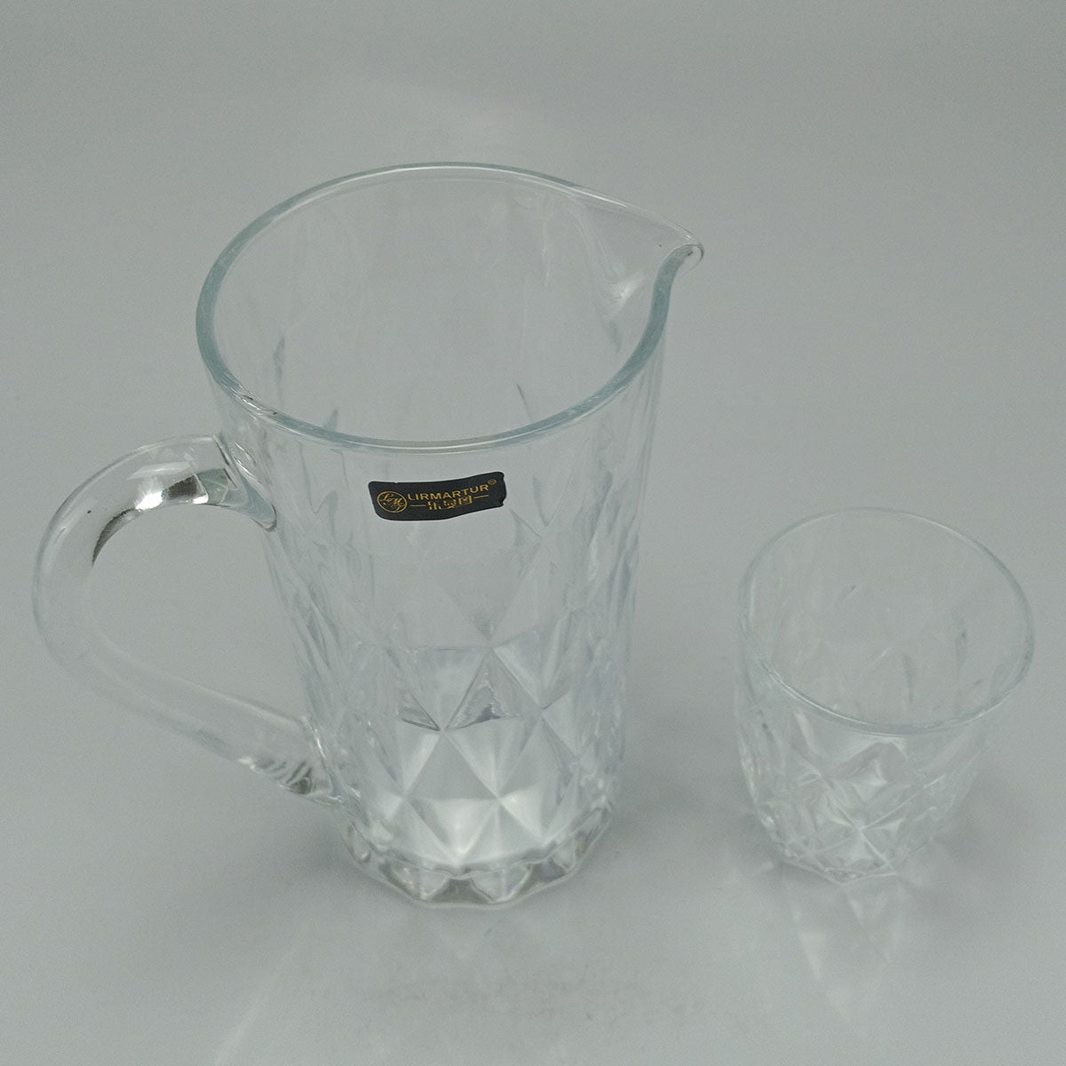 Jogo de Jarra e Copos Home&Co Eco Crystal 270ml Vidro Transparente