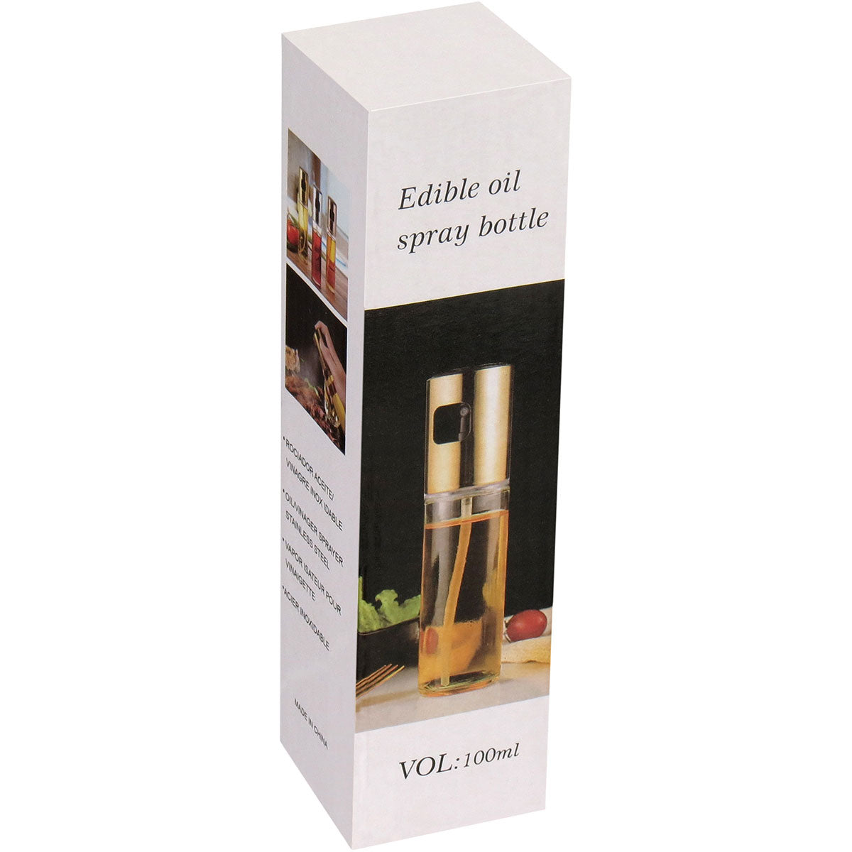 Spray de Azeite Home&Co Vidro Transparente com Tampa Inox 18x4cm