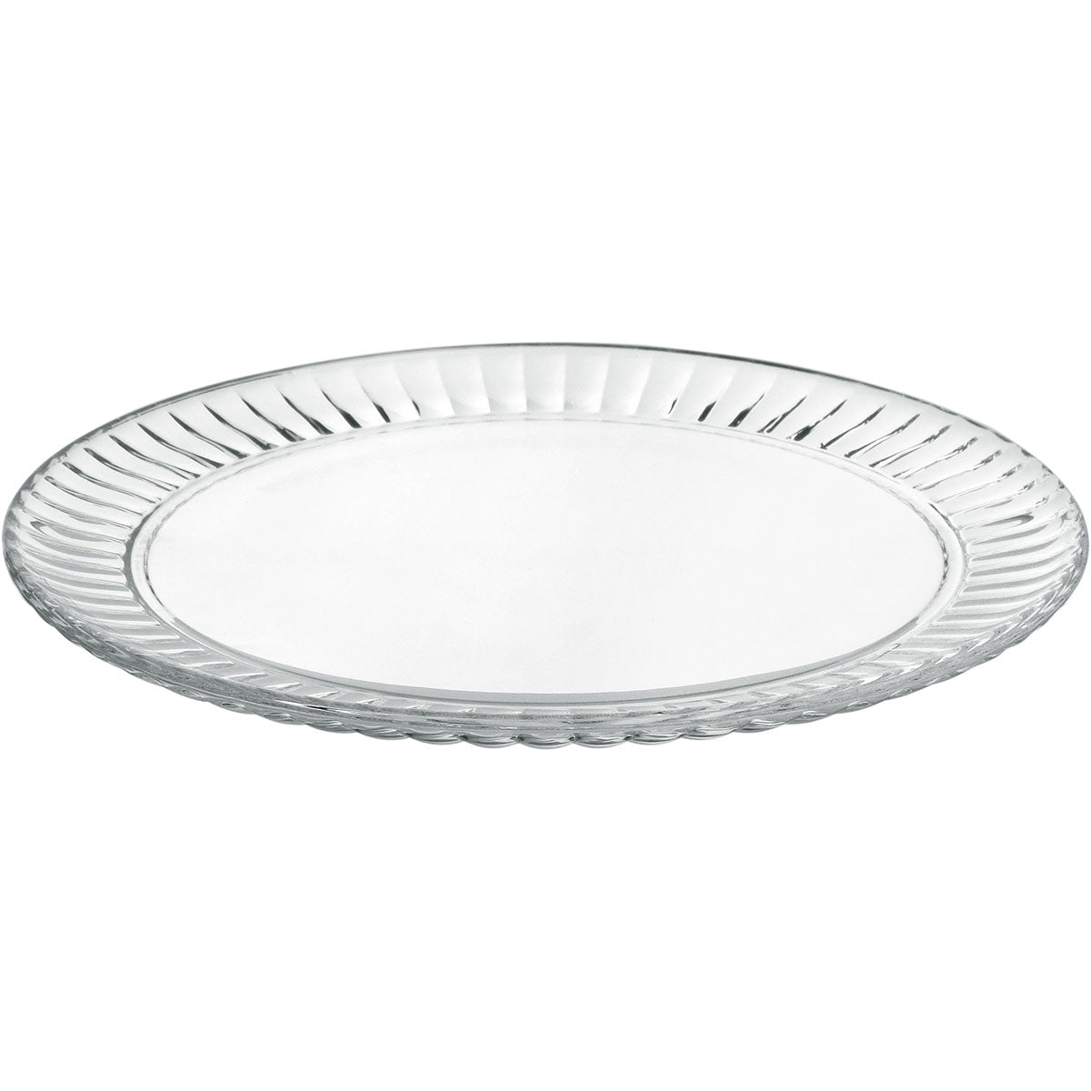 Prato de Bolo Redondo Home&Co Vidro Transparente 31x31cm