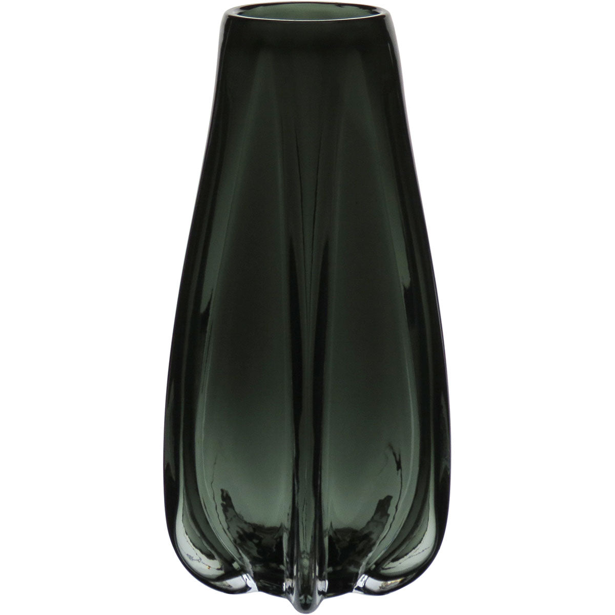 Vaso Decorativo de Vidro Fumê Home&Co 35x17cm para Flores