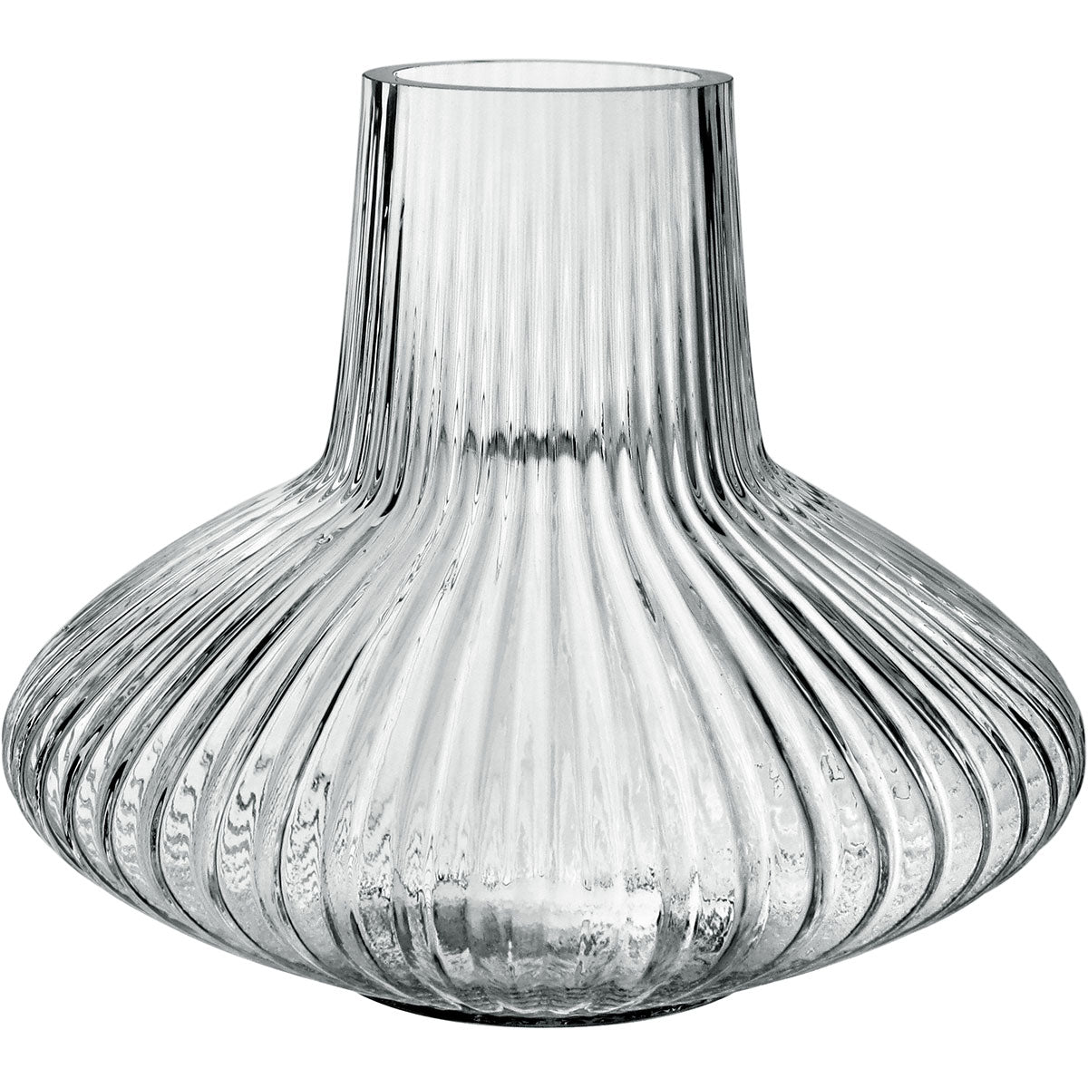 Vaso Decorativo Home&Co em Vidro Transparente 18x23cm
