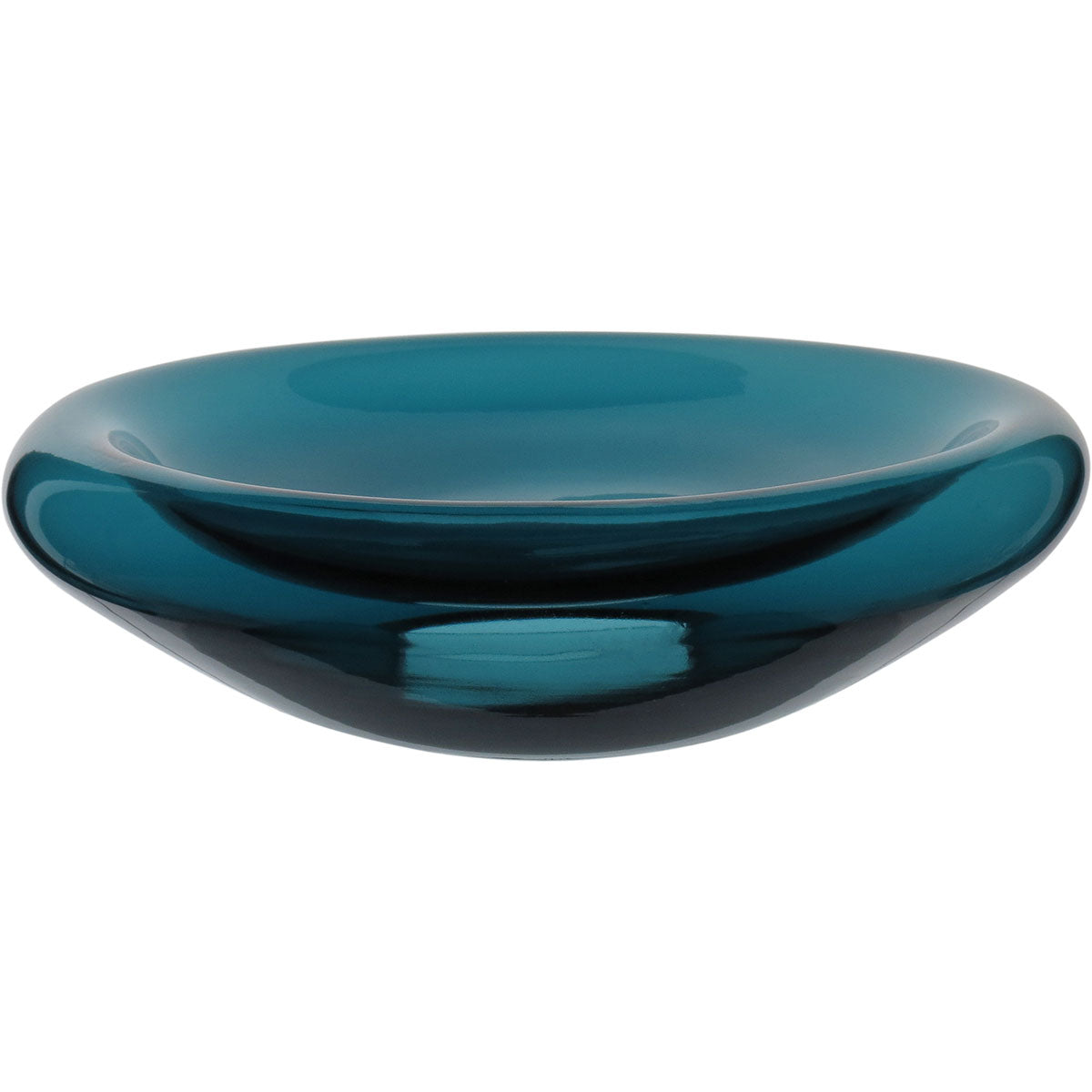 Centro de Mesa Vidro Azul Home&Co 34x34cm Decorativo