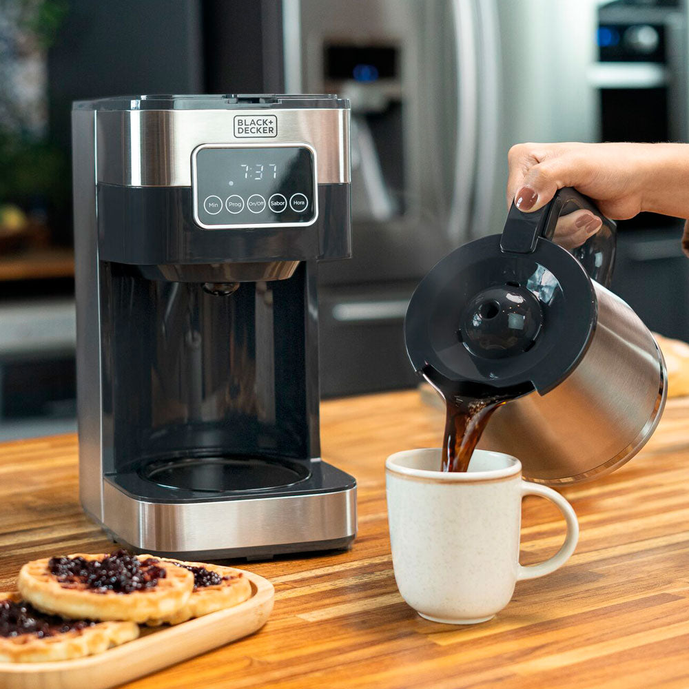 Cafeteira Elétrica Programável Touch Gourmand 127V Black+Decker Inox