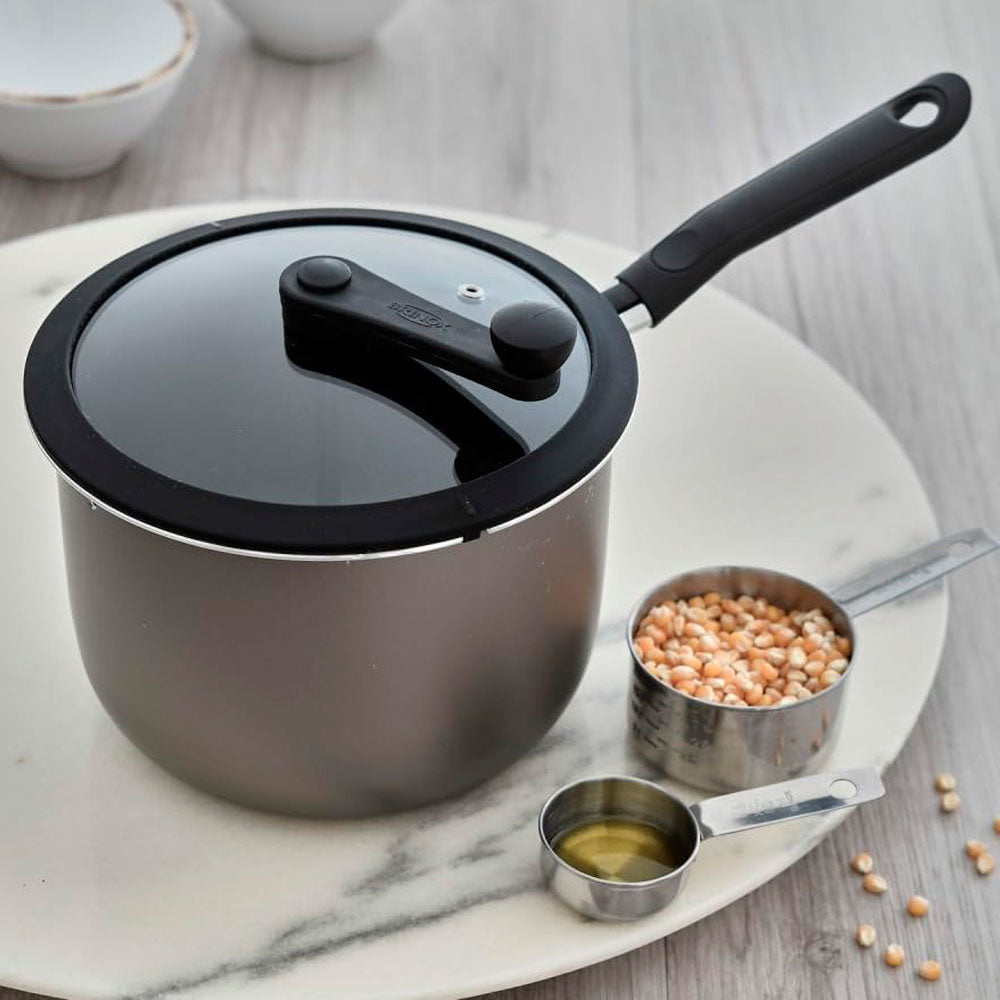 Pipoqueira Antiaderente Brinox 4,2L Grafite Pic Poc