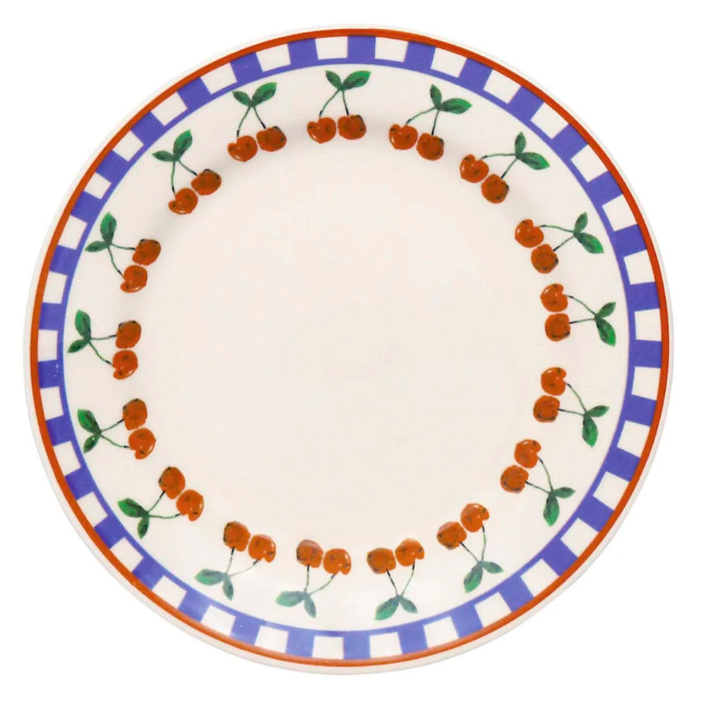 Aparelho de Jantar Chá 12 Peças Donna Jardim Cerejas Porcelana